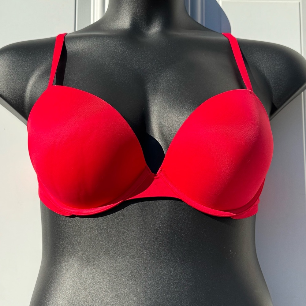 Pink Victoria Secret Elegant RED Women's Bra Size 36D